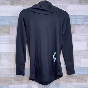 LULAROE Statue Of Liberty Amber Hoodie Black Kangaroo Pocket Womens XS